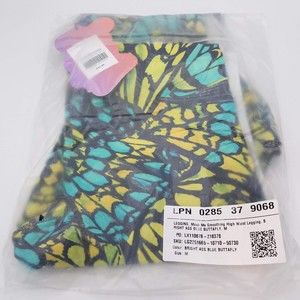 Yitty Medium M Mesh Me Smoothing High Waist Legging Bright Blue Buttafly Lizzo